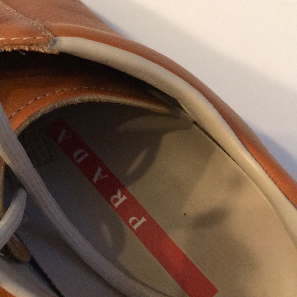 Prada Saddle leather sneakers - Picture 5 of 5